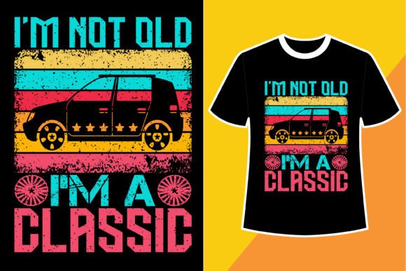 Car Illustration T-shirt Design 15: Graphics for Real Business Use