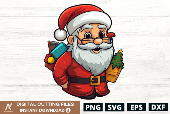 Christmas Santa Vector Clip Art Design 4