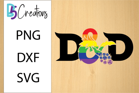 DnD Logo Rainbow Tshirt Design