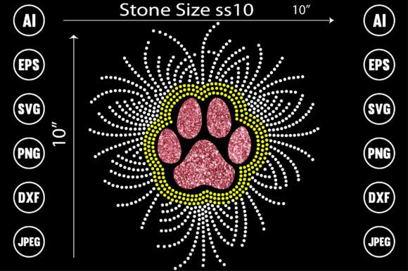 Dog Glitter Rhinestone Design Graphics