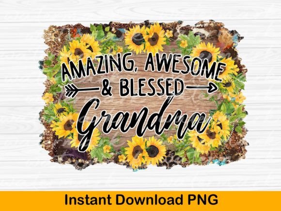 Grandma Sublimation Design: Graphics for T-Shirt Designs