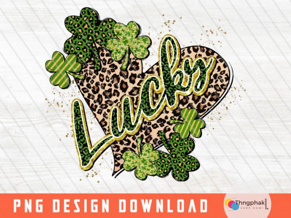 Lucky Sublimation Design PNG: Graphics for T-Shirt Designs