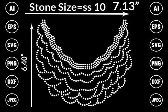 Necklace Rhinestone Templates Design Graphics