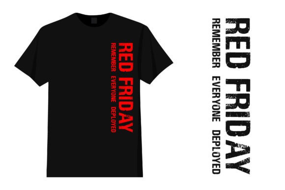 Red Friday with USA Flag Design Graphics