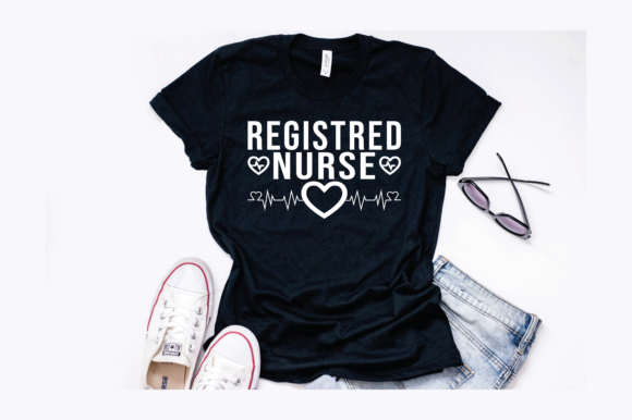 Registered Nurse Graduated Design Graphics