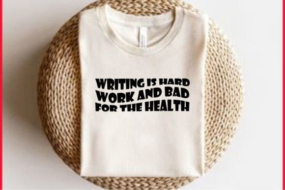 Retro Health T-shirt Design, Writing is Graphics