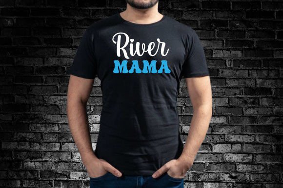 River Mama Svg Design: Graphics for T-Shirt Designs
