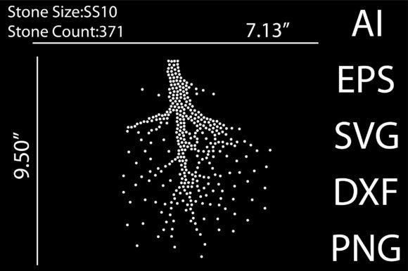 Root Rhinestone Templates Design Graphics
