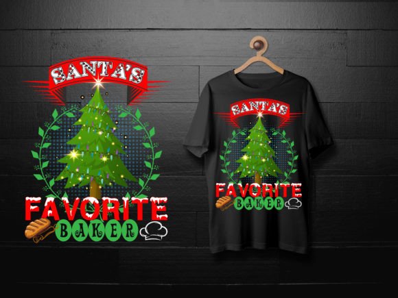 Santa’s Favorite Baker T-shirt Design