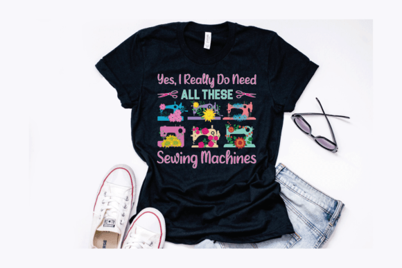 Sewing Machines Design: Graphics for T-Shirt Designs