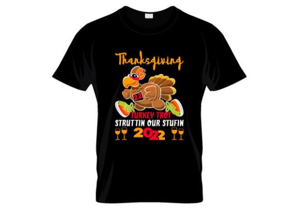 Thanksgiving Turkey Trot T Shirt Design