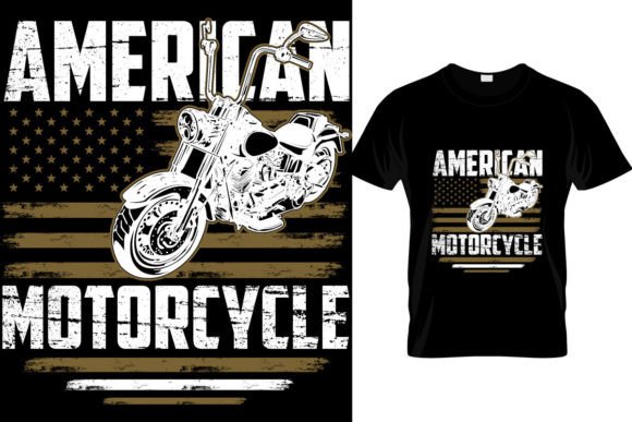 Vintage Motorcycle T-Shirt Design Graphics